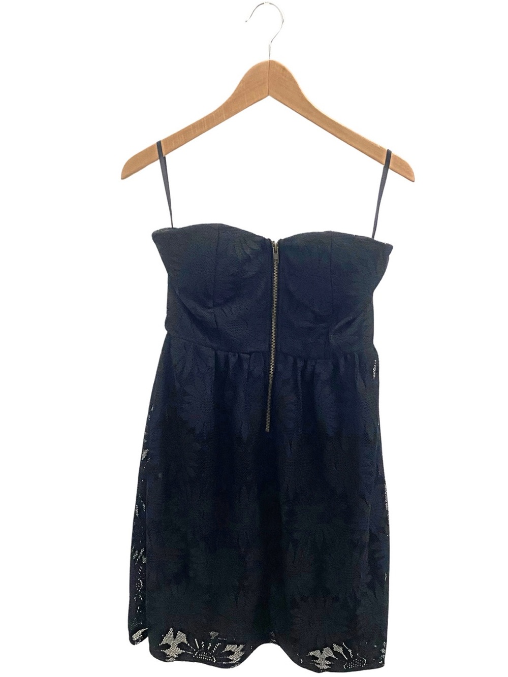 YA Los Angeles Strapless Black Lace Dress Size Medium Going Out